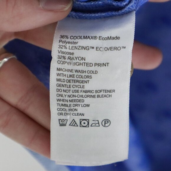 Tommy Bahama CoolMax Shirt Mens 3XL Blue Resort Costal Tropical Cruise Aloha - Picture 4 of 14